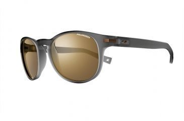 Image of Julbo Valparaiso Sunglasses, Matte Translucent Black with Polarized 3 Lenses, Matte Translucent Black, Medium J4939014