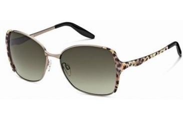 Image of Just Cavalli JC407S Sunglasses - Shiny Light Bronze Frame Color, Gradient Green Lens Color