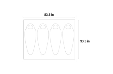 Image of Kelty Rumpus Footprint, Navy, 4 People, 47823321