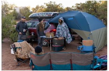 Image of Kelty Sideroads Awning Tent, Midnight Navy/Winter Moss, One Size, 40831421MNV
