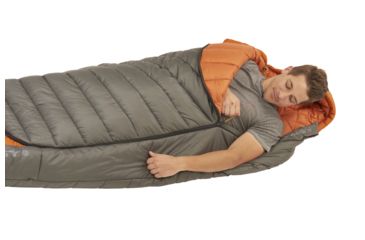 Image of Kelty Tuck 0 Degree ThermaPro Ultra Sleeping Bag, Dark Shadow/Cinnamon 35425618