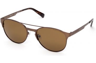 Image of Kenneth Cole KC7224 Sunglasses - Matte Dark Brown Frame Color, Brown Polarized Lens Color