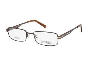 Image of Kenneth Cole Reaction KC0734 Eyeglass Frames - Shiny Dark Brown Frame Color