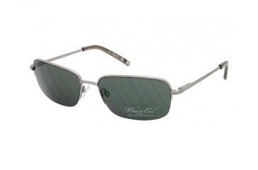 Image of Kenneth Cole New York KC7024 Sunglasses - Shiny Gun Metal Frame Color, Green Lens Color