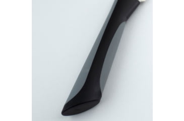 Image of Kershaw Luna Utility Kitchen Knife, 6in, Hammered Finish Carbon Stainless, Clip Point Blade, Black/Gray Rubberized Synthetic Handle, AB7061
