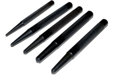 Image of Kexuan Hole Center Punch Kit Set for Steel and Wood 1/16in, 1/8in, 5/32in, 3/16in, 1/4in Diameters, 5 Pieces, Black, ARTL22