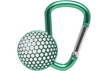 Image of KeyGear Sporty Carabiner, Golf Ball, 50-KEY0234-37, Green 50-KEY0234-37