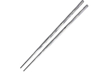 Image of Kizer Cutlery Chopsticks Tiium Kitchen Knives, 8.5in Overall, Sculpted Texture, Comes In Titanium Capsule With Threaded Cap, Also Includes Padded Draw String Pouch, Titanium Construction, T309A1