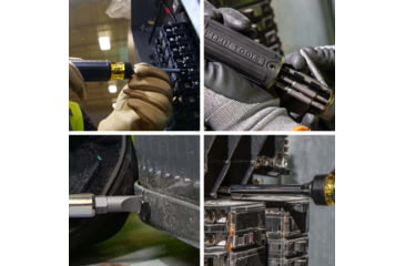 Image of Klein Tools 15in1 Multi-Bit Ratcheting Screwdriver, Black/Yellow, 32305