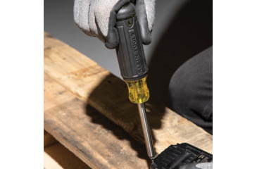 Image of Klein Tools 27in1 Multi-Bit Tamperproof Screwdriver, Black/Yellow, 32307