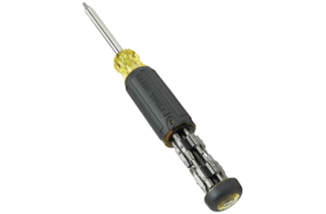 Image of Klein Tools 27in1 Multi-Bit Tamperproof Screwdriver, Black/Yellow, 32307