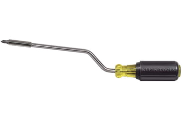 Image of Klein Tools 2in1 Multi-Bit Screwdriver, Rapi-Drive Phillips and Slotted Bits, Black/Yellow, 67100