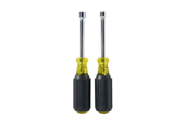 Image of Klein Tools 2Piece Nut Driver Set, Magnetic Nut Drivers, 3In Shafts, Black/Yellow, 630M