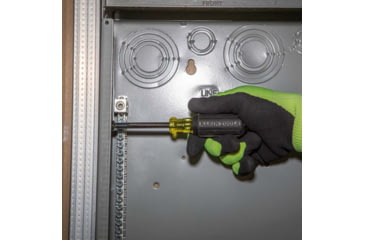 Image of Klein Tools 5/16In Nut Driver Cushion-Grip, 3In Shaft, Black/Yellow, 630-5/16