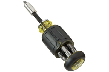 Image of Klein Tools 8in1 Multi-Bit Adjustable Length Stubby Screwdriver, Black, 32308