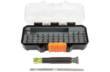 Image of Klein Tools All in1 Precision Screwdriver Set with Case, Black/Yellow, 32717