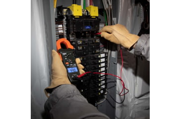 Image of Klein Tools Clamp Meter Electrical Test Kit, Orange/Black, CL120KIT