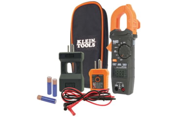 Image of Klein Tools Clamp Meter Electrical Test Kit, Orange/Black, CL120KIT