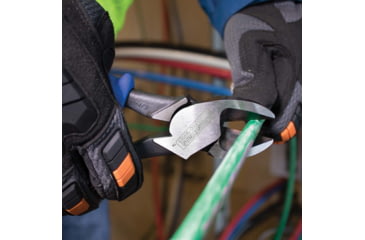 Image of Klein Tools Heavy-Duty Diagonal Cutting Pliers, Journeyman, 9In, Blue/Black, J2000-59