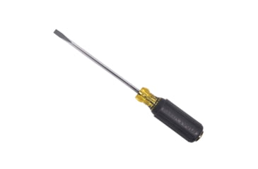 Image of Klein Tools Wire Bending Cabinet Tip Screwdriver, 6In, Black/Yellow, 605-6B