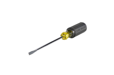Image of Klein Tools Wire Bending Cabinet Tip Screwdriver, 6In, Black/Yellow, 605-6B