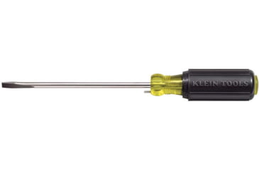 Image of Klein Tools Wire Bending Cabinet Tip Screwdriver, 6In, Black/Yellow, 605-6B