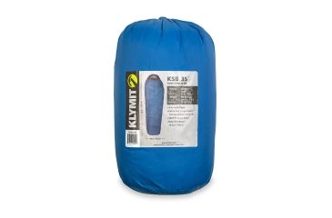 Image of Klymit KSB 35 Degree Down Sleeping Bag, Blue, Regular 13KSBL35C
