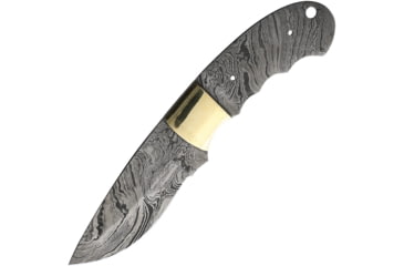 Image of Knifemaking Knife Blade Finger Groove, 4 Damascus steel blade, Finger grooved handle, BL145D BL-MAY10