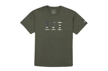 Image of Kryptek III Mens Tee Shirt, Olive Heather, 2XL, 18KIIISSCOH7