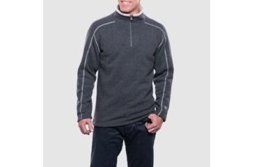 Image of Kuhl Europa 1/4 Zip Sweater - Mens-Steel-Large