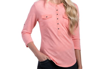 Image of Khloe Shirt - Womens-Peach-X-Large