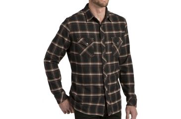 Image of Kuhl Maverik Long Sleeve Shirt - Mens-Brick-Small