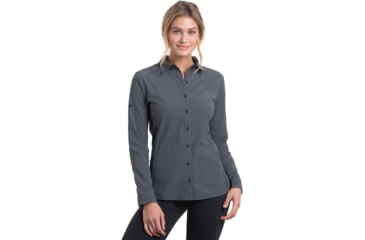Image of Kuhl Womens Invoke Long Sleeve, Carbon, S, 8368CARBONS