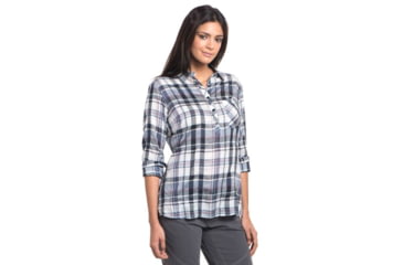 Image of Kuhl Womens Spektra Plaid Plus, Sail Blue, 2X, 8316XSAIL BLUE2X