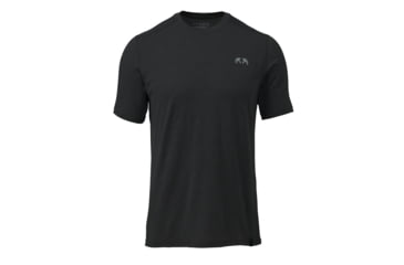 Image of Kuiu KUIU ULTRA Merino 120 LT Short Sleeves Crew Hunting Shirt in Black Size 3XL, Black, 3XL, Merino, Adult, Male, 8196277993630