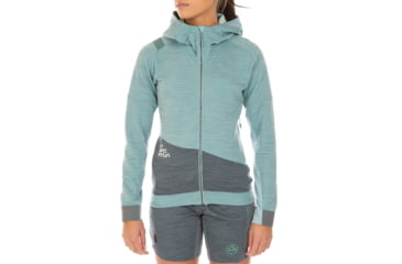 Image of La Sportiva Aim Hoody - Women's, Stone Blue/Slate, Extra Large I87-904903-XL