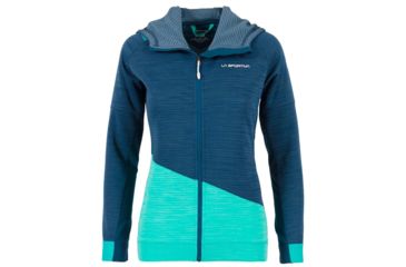 Image of La Sportiva Aim Hoody - Women's, Opal/Aqua, Medium, I87-618615-M