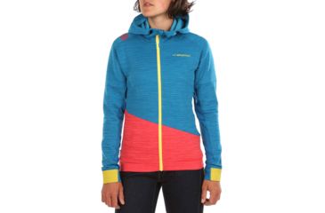 Image of La Sportiva Aim Hoody - Womens, Neptune Hibiscus, Large, I87-619402-L