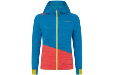 Image of La Sportiva Aim Hoody - Womens, Neptune Hibiscus, Large, I87-619402-L