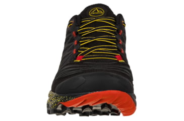 Image of La Sportiva Akasha II Running Shoes - Mens, Black/Yellow, 46, 56A-999100-46