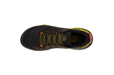 Image of La Sportiva Akasha II Running Shoes - Mens, Black/Yellow, 46, 56A-999100-46
