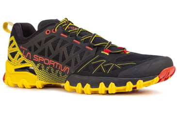 Image of La Sportiva Bushido II GTX Running Shoes - Mens, Black/Yellow, 44.5, Medium, 46Y-999100-44.5