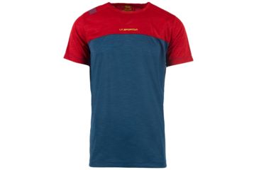 Image of La Sportiva Crunch T-Shirt - Men's, Opal/Chili, Large, N17-618309-L