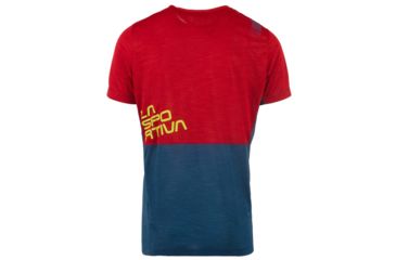 Image of La Sportiva Crunch T-Shirt - Men's, Opal/Chili, Small, N17-618309-S