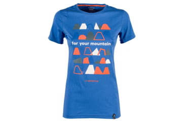 Image of La Sportiva For Your Mountain T-Shirt - Women's, Cobalt Blue, Small I77-613613-S