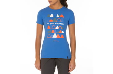 Image of La Sportiva For Your Mountain T-Shirt - Women's, Cobalt Blue, Small I77-613613-S