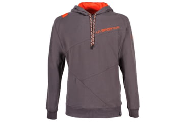 Image of La Sportiva Magic Wood Hoody - Men's, Carbon/Tangerine, Small H51-900202-S
