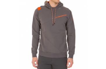 Image of La Sportiva Magic Wood Hoody - Men's, Carbon/Tangerine, Small H51-900202-S