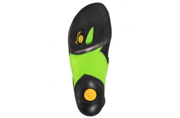 Image of La Sportiva Skwama Vegan Climbing Shoes - Mens, Black/Flash Green, 43.5, ZFCS032-K00E24-43.5