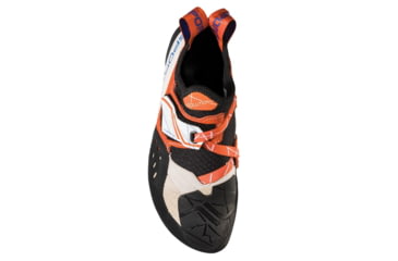 Image of La Sportiva Solution Climbing Shoes - Womens, White/Lily Orange, 36, ZFCS014-W00O03-36
